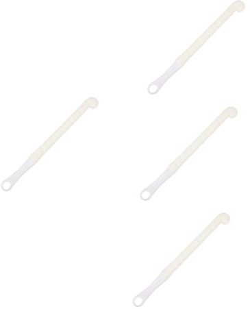 CONGARTENO 4pcs Flexible Bottle Brush Long Handled Decanter Cleaner Glassware Brush for Glasses Reusable Soft Bristles