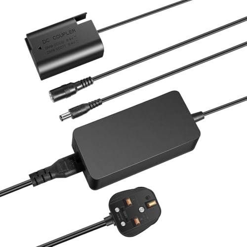 NEEWER DMW-BLK22 AC Power Supply Adapter & DC Coupler Dummy Battery Charger Kit Compatible with Panasonic Lumix DC-S9 DC-G9 II DC-S5 DC-S5 II DC-S5 IIX GH5 II GH6 S5II S5IIX S5M2 S5M2X GH5M2, DR-BLK22