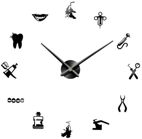 Yardenfun Moderne Wanduhr DIY Hängeuhr Für Zuhause Schlafzimmer Küche Wohnzimmer Wanddekorationsuhr Aus Acrylmaterial Nicht Beschädigend