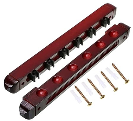 LEIDJGUN Pool Queue Rack Clip 6 Wege Pool Rack Queue Rack Ständer Wand Billard Stick Mit Queue Clip