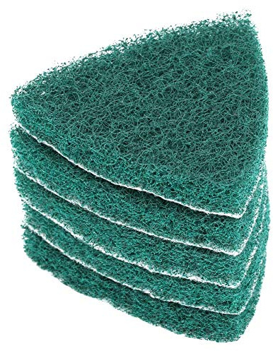 Culnflun Triangle Scouring Pad Polishing Pad Self Adhesive Plate Grinding Machine Accessories Clean Removal for Pneumatic Polishing Machine