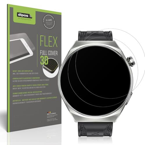 dipos FLEX 2x Schutzfolie matt passend für Kumi GW6 1.43 Zoll, Antireflex, 100% Displayabdeckung, Fingerprint Kompatibel, case-friendly, Full Cover Displayschutz Folie