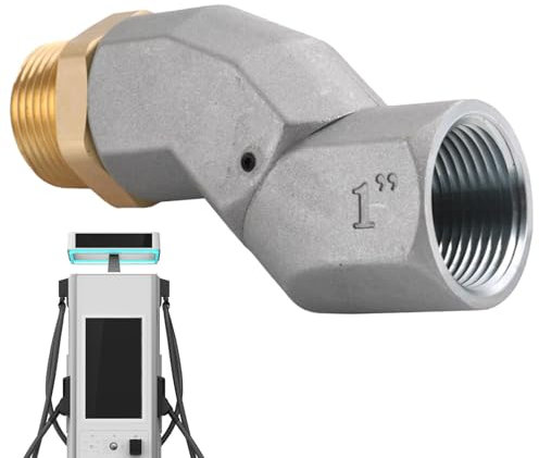 Weqizuerqi Sockel -Schwenkverbindung, Gelenkblockadapter - Rotation Zinklegierung 1 Zoll Drehgelenk,NPT -Kraftstoffzubehör Flexibler Automobilersatz für Ölstationen