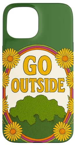 Geh nach draußen, Illustration, Naturliebhaber Hülle für iPhone 15