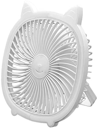 LLHCF Ventilateur de plafond USB rechargeable par USB - Ventilateur de refroidissement avec ventilateur intégré 500 mAh - Portable et