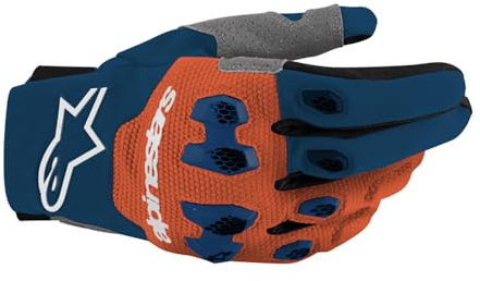 Alpinestars Pro-Dura Motocross Handschuhe, blau/orange, XL