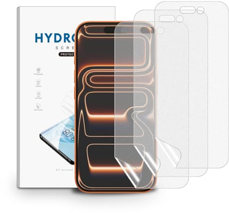 nvskvd Protector Pantalla Mate para iPhone 17/17 Pro, 3 Piezas TPU Película de Hidrogel Antirreflectante, Antihuellas, Antideslumbrante (NO Vidrio Templado)
