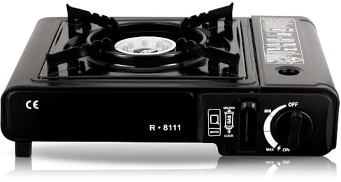 Single Burner Gas Cooktop With Flame Failure Protection, Glass Top For LPG & Natural, Powerful Swirling Countertop