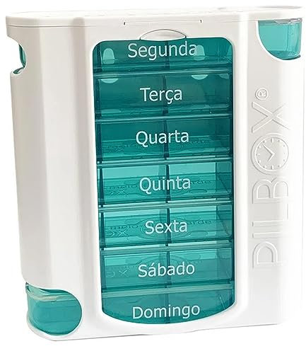 Pilbox 7 Pilulier Semainier de Grande Contenance Pratique et Intuitif
