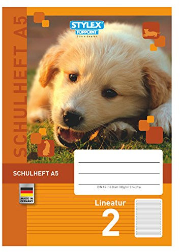 Schulheft DIN A5 Lineatur 2 liniert 2. Schuljahr