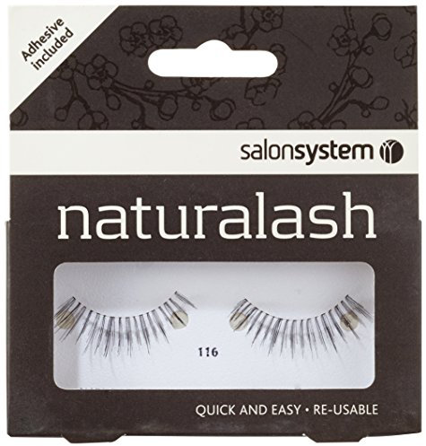 Salon System Naturalash Quick and Easy Re-Usable Black 116 Lashes