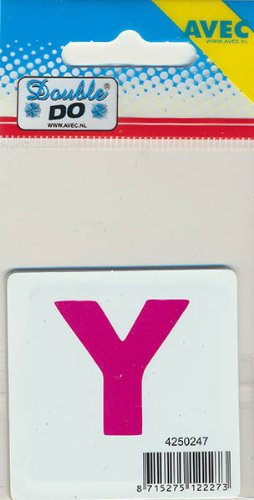 Avec Double DO® Stanzschablone, Alphabet groß Y, Schablonengröße 5 cm x 5 cm
