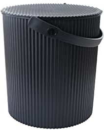 Hachiman Omnitool Eimer LL, lebensmittelecht (geprüft), ohne Giftstoffe und Weichmacher, frostsicher bis -20°C und hitzebeständig bis 120°C, belastbar bis 150kg, schwarz