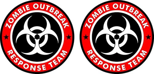 Aufkleber Zombie Outbreak Response Team Cool Vinyl Decal Bumper Sticker (Decal Kingz) 100x100 mm