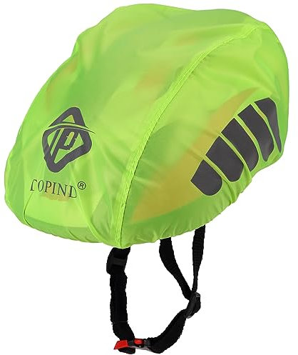 TOPIND – Fahrradhelm-Überzug aus Nylon, winddicht, staubdicht, Regenschutz für Rennräder, mit reflektierenden Streifen, Einheitsgröße(M)