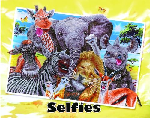 DIAMOND DOTZ Painting, Beginner Kit, Resin, Assorted, 97x77cm