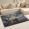 Use7 Teppich mit Mops-Motiv, Vintage-Stil, rutschfest, für Wohnzimmer, Schlafzimmer, 50 x 80 cm