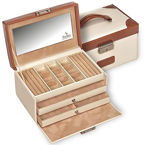 Schmuckkasten Elly travel/cream