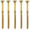 Moderix TORX 6,0 x 160 mm TX30 Holzschrauben CSK Rippen Senkkopfschraube 100 Stück