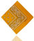 ledermodefashion 3er 6er 12 er Set Bandana Tuch versch Farben 100% Baumwolle Kopftuch Halstuch Nickituch Schal (Sonnen Gelb)