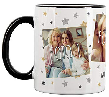 Herz & Heim® Ihre neue Lieblings-Tasse mit Foto und Wunschtext-Aufdruck