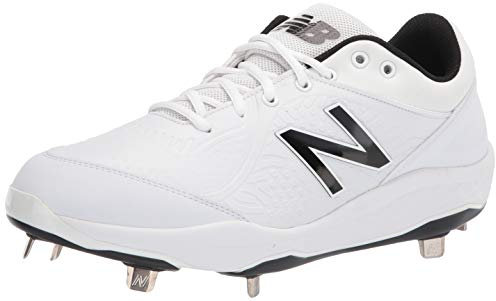 New Balance Men's Fresh Foam 3000 V5 Metal Baseball Shoe, Synthetic White, 16
