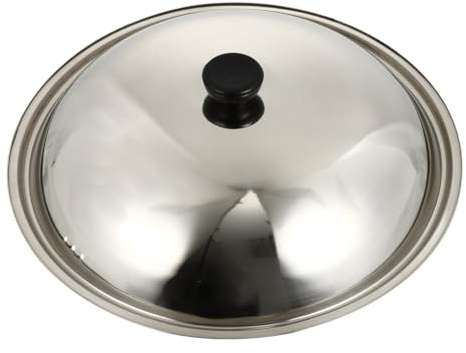Cabilock Couvercle de casserole en acier inoxydable et métal 30 cm, 34CM, argenté, 1