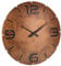 TFA Dostmann Contour Design 60.3536 Radio-Controlled Wall Clock Rust Look Black Numbers