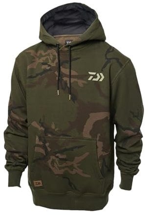 Daiwa Carp Camo Hoodie Gr. L Kapuzenpullover Hoody Pullover für Angler