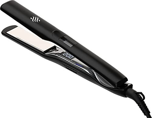 Ace & Taylor Titanium Haarglätter mit Keramikplatten - Glätteisen mit Ionen-Technologie - Schnelles Glätten & Locken - für Glänzendes, Frizz-freies Haar