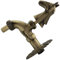 AERZETIX - C62114 - Cannelle murale robinet d'évier 1/2'' Cheval à manette antique rétro décorative - fontaine ornement salle de bain vintage robinetterie jardin - en laiton vieilli