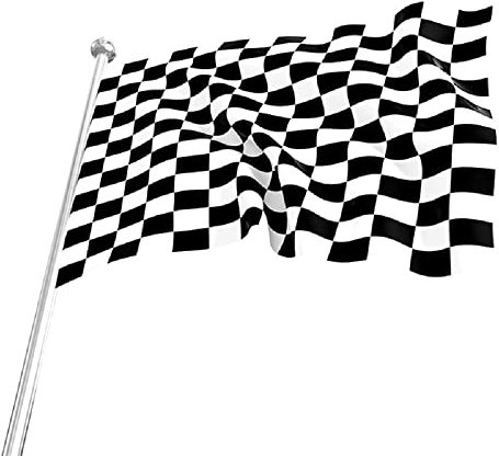 90 x 150 cm Flag a scacchi Bandiere in bianco e nero Flag di finitura motoristica F1 Poliestere con granmetti di ottone Resistente alla dissolvenza UV