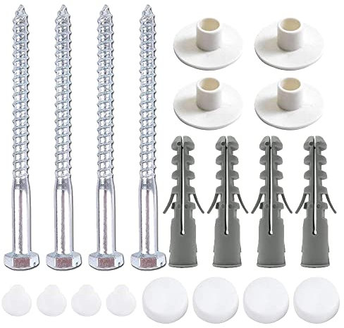 2 Sets Toilet Bidet Anchor Bolts Set Universal Bathroom Toilet Pan Floor Fixing Kit Pedestal Fixing for Bathroom Repair Fixings