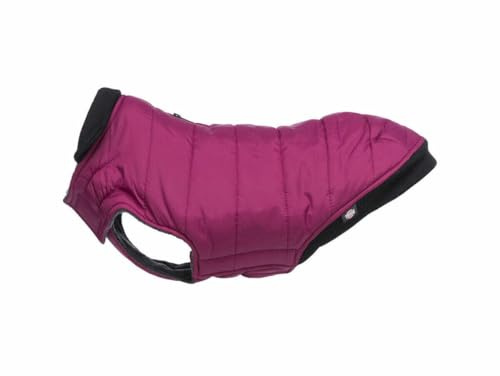 Trixie Arlay Mantel, XXS: 21 cm, Kirsche - Polyester, Wasserabweisend, Kombinierbar mit Geschirr, Mit abnehmbarem elastischem Lätzchen