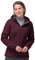 33,000ft Women's Waterproof Jacket, Ladies Lightweight Hooded Softshell Jacket Windproof Fleece Rain Jacket for Outdoor Hiking Wine Red M