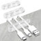 SOULWIT Clip Sujeta Cables, 3 Paquetes Organizador de Cables Autoadhesivos para Cables de Carga USB de Escritorio, Cable de Encendido de Mesa de Noche, Cable de Ratón, Oficina, Hogar