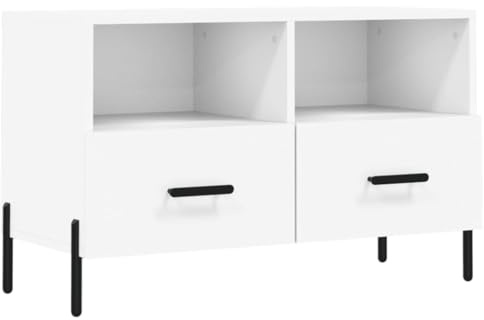 vidaXL TV-Schrank Weiß 80x36x50 cm Holzwerkstoff