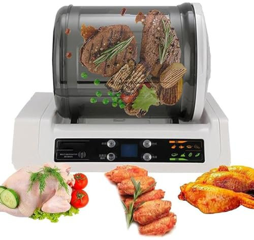 JINGEDD Vacuum Meat Tumbler Marinator,Meat Tumbler Marinating Machine,Electric Commercial Food Marinator Meat,For Shop Chicken Burger Marinated Bacon,Vegetable Marinator