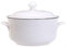 STJNFCY Sopa de Porcelana sopera con Tapa con Asas 1800 ml Juego de cerámica Blanca Francesa para Hornear,1900ml