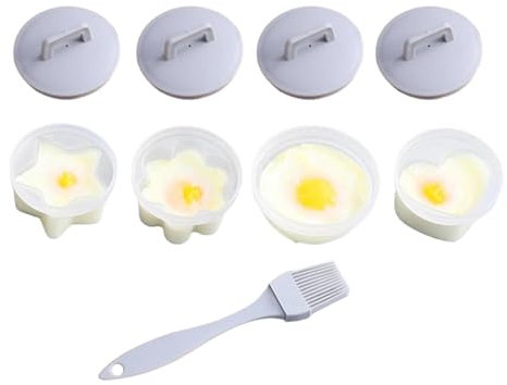 Zuasdvnk Faire bouillir le moule à œufs en silicone, cuiseur à œufs en silicone | Machine à œufs durs | Cuiseur à œufs pochés, fabrication d'œufs durs, moule porte-œufs pochés, machine à œufs durs, 4