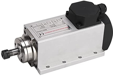 Moteur de broche CNC, 1,5kW puissant moteur de broche à refroidissement par air for Cnc Pièce de rechange de machine-outil pour fraiseuse de routeur de gravure