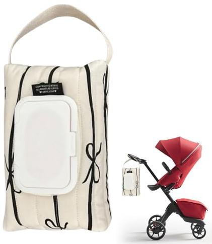 Distributeur de lingettes humides, récipient de lingettes rechargeables | Sac porte-lingettes Conteneur de lingettes,Pochette de voyage pour lingettes humides, sac en coton, conteneur de lingettes