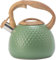 Hervidor Sibilante, Hervidor Sibilante Inducción 3L, Retro Tetera Hervidor con Silbato, Hervidor Vintage de Acero Inoxidable Apto para Cocina de Gas, Cocina de Inducción (Verde)