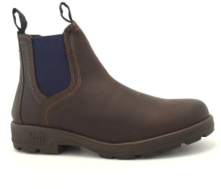 Jeep Quad Stivaletto Chelsea da uomo Ebony Navy JM42010A (Marrone, Sistema Taglie Calzature EU, Adulto, Numero, Media, 41)