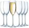 Luminarc - Collezione Menades - 6 flauti da 24 cl - Made in France - Imballaggio rinforzato
