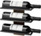 FAVOOSTY Étagère à vin Murale, Porte-Bouteilles, étagère à Bouteilles avec 3 Niveaux, en métal, étagère à vin, pour Salle à Manger, Chambre à Coucher, Cave à vin, Noire