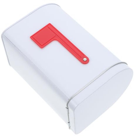 Ciieeo Kleiner Metallbriefkasten Aus Weißblech Mit Erhabenen Signalflaggen Für Puppenhaus-schlafzimmertür DIY-anwendungen Und Geschenkübergabe Langlebig Und Dekorativ