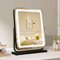 MantoLite Miroir Lumineux Miroir sur Pied Lumineux LED Miroir de Maquillage avec 3 Niveaux d'Éclairage Rotation à 360° et Luminosité Réglable pour Coiffeuse Salle de Bain Chambre et Hôtels