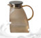 Glass Pitcher with Lid, Beverage Serveware Jug, 1.5L Splash-Proof Design and Hammered Pattern Glass, Fridge Door Pitchers for Cold Drinks, Hot Beverages, 5.12x3.54x7.8 inches