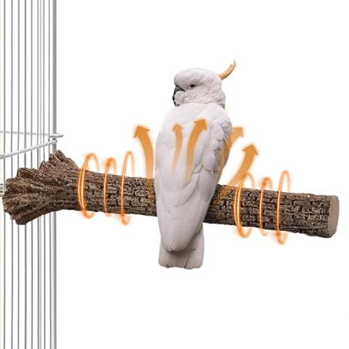 Thermo d'oiseau Perch - Perchoir d'oiseau à oiseaux contrôlés par thermostat, radiateur à cage d'oiseau exotique | Support de chauffage des plaques, perche de réchauffement de résine non toxique | Per